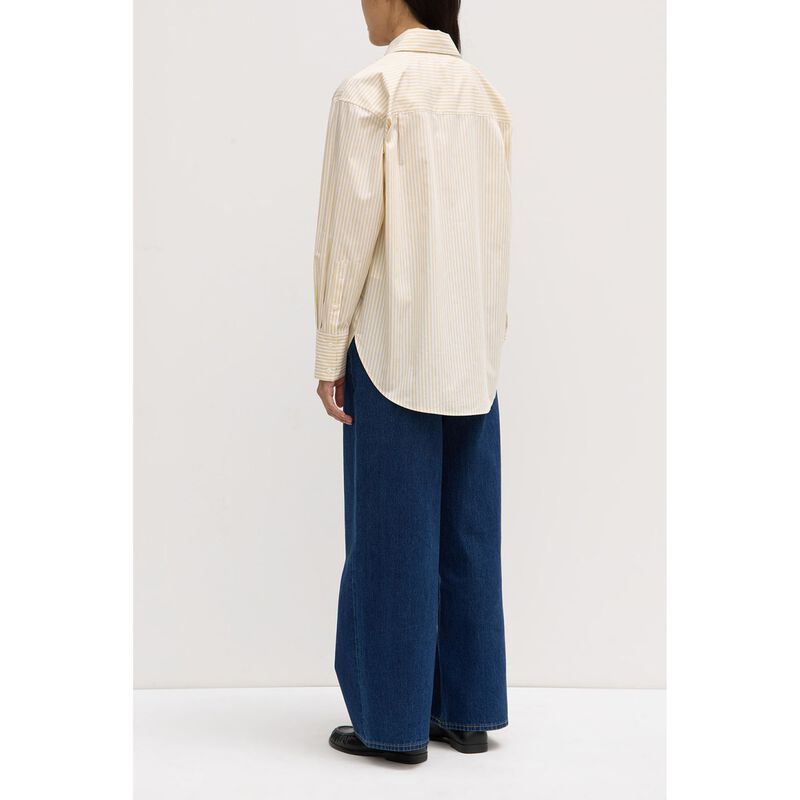 Assembly Label Signature Poplin Shirt Chamomile/White image number 1